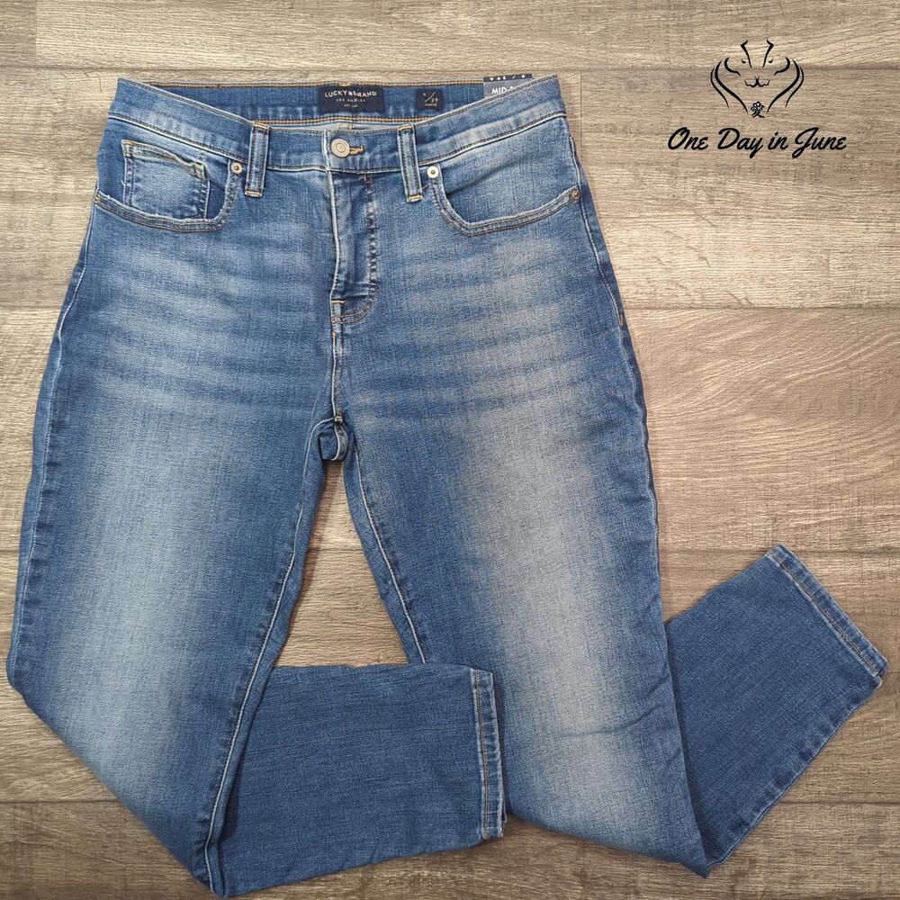 Lucky Brand Mid Rise Skinny Jeans Size 8